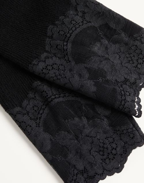 Valentino - Cashmere Leggings - Black - Woman - Trousers And Shorts